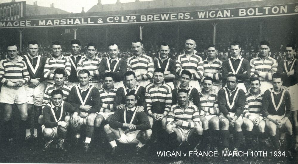 Wigan V France  1934