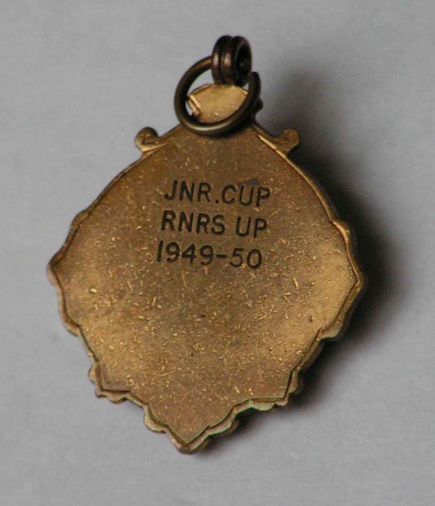 Reverse of Sunday school football medal