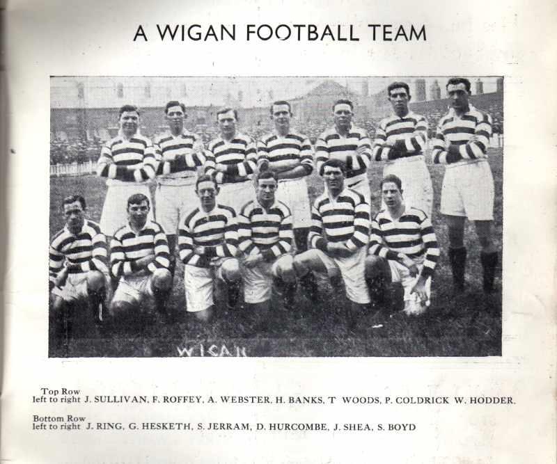 A Wigan Football Team. A Wigan Football Team.