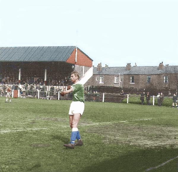 Mystery goalkeeper - colourised version