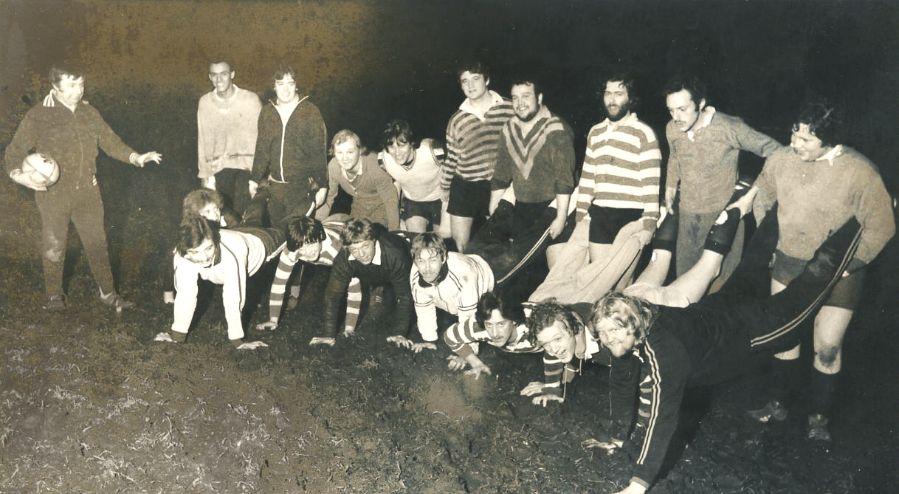 Training in the mud and cold at Coronation Park, 1979. Training in the mud and cold at Coronation Park, 1979.