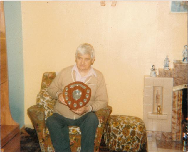 My dad with his fishing   trophy Bryn