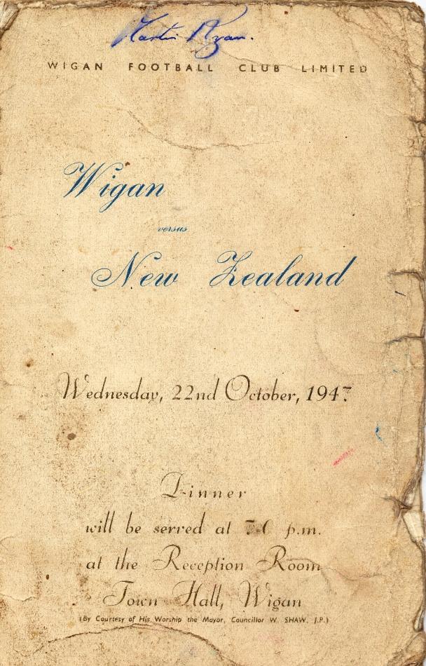 Wigan v New Zealand 1947 Wigan v New Zealand 1947