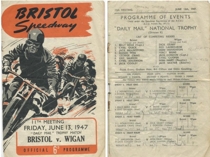 Bristol v Wigan 1947 Bristol v Wigan 1947