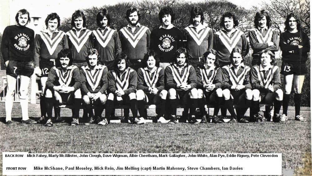 De La Salle Teachers Training College team of 1975 (Manchester). De La Salle Teachers Training College team of 1975 (Manchester).