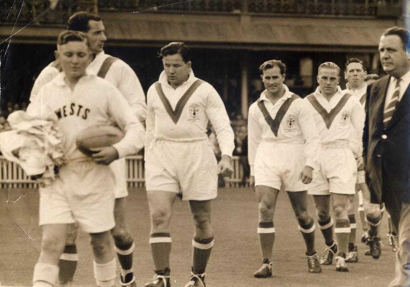 British team v Wests 1946 or 1950. British team v Wests 1946 or 1950.