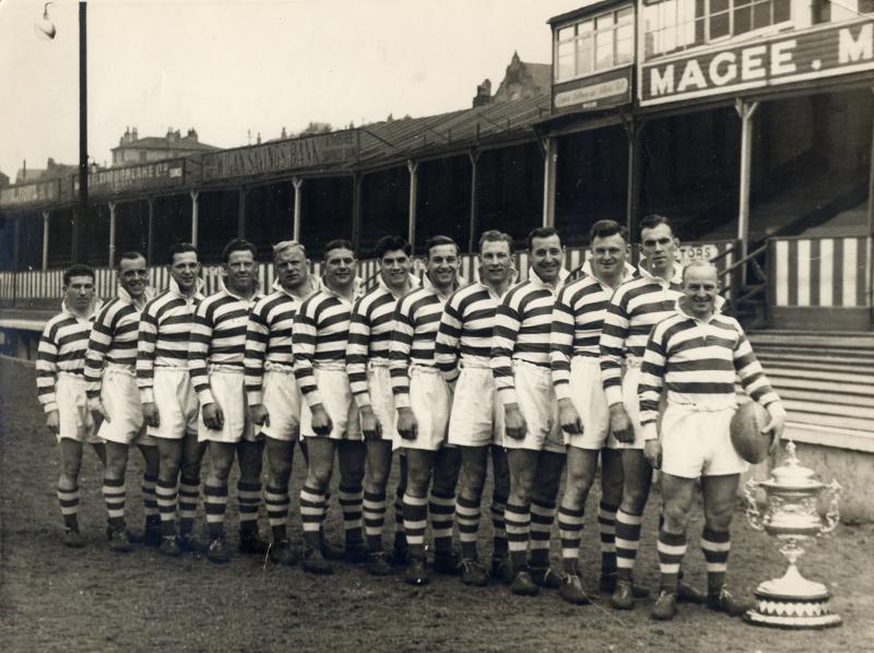 Wigan Players With RL Cup