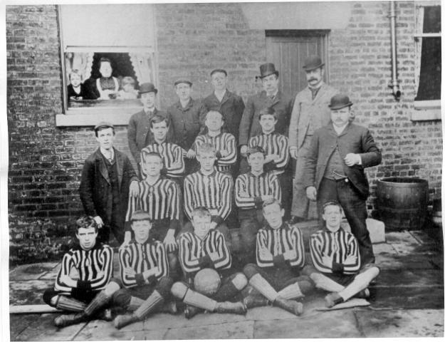 Ince Parish Church AFC, c1894. Ince Parish Church AFC, c1894.