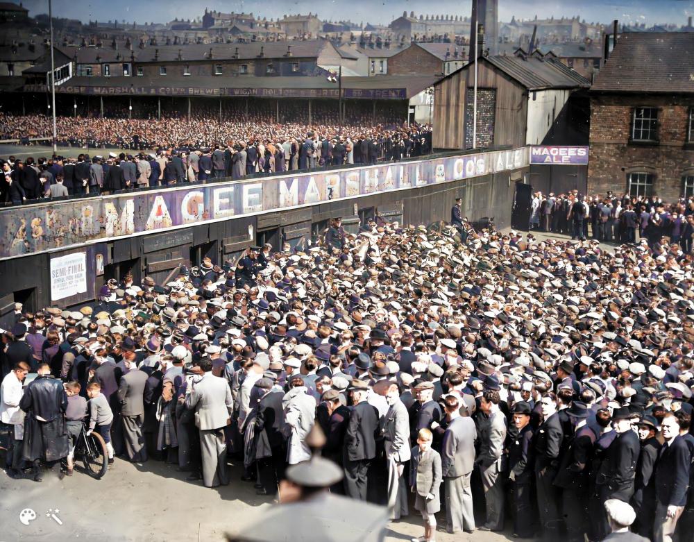 Central Park, Wigan v Bradford N. 1948