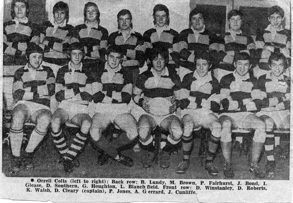 Orrell Colts 1969 Orrell Colts 1969