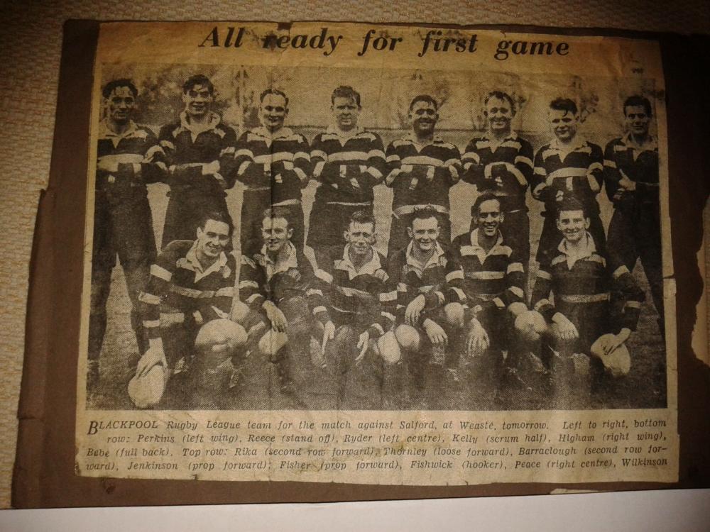 Blackpool Borough Team 1954 Blackpool Borough Team 1954