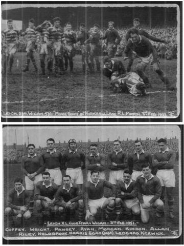 Wigan v Leigh, 1951. Wigan v Leigh, 1951.