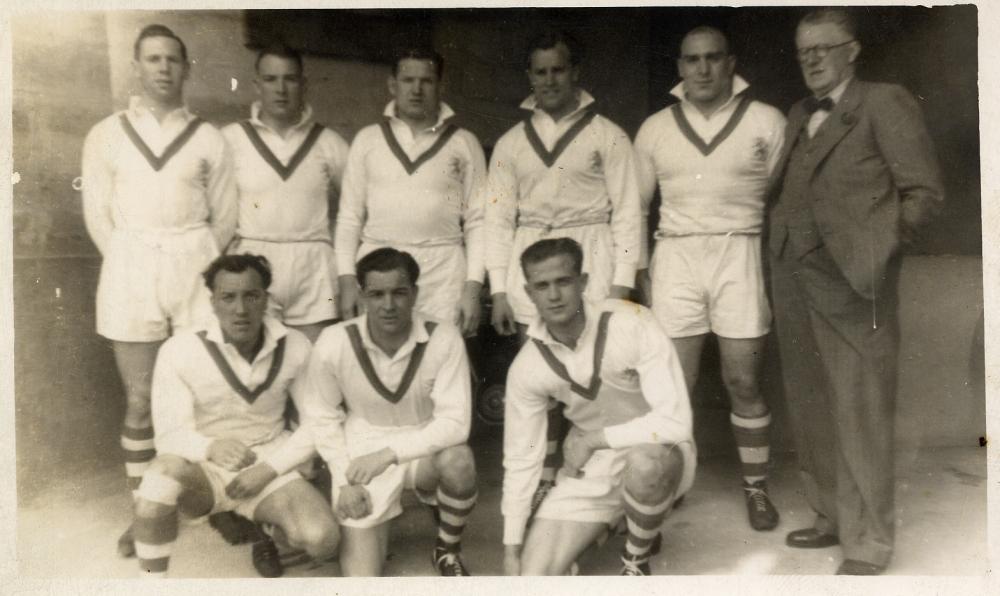 Wigan Players in Their England Shirts Wigan Players in Their England Shirts
