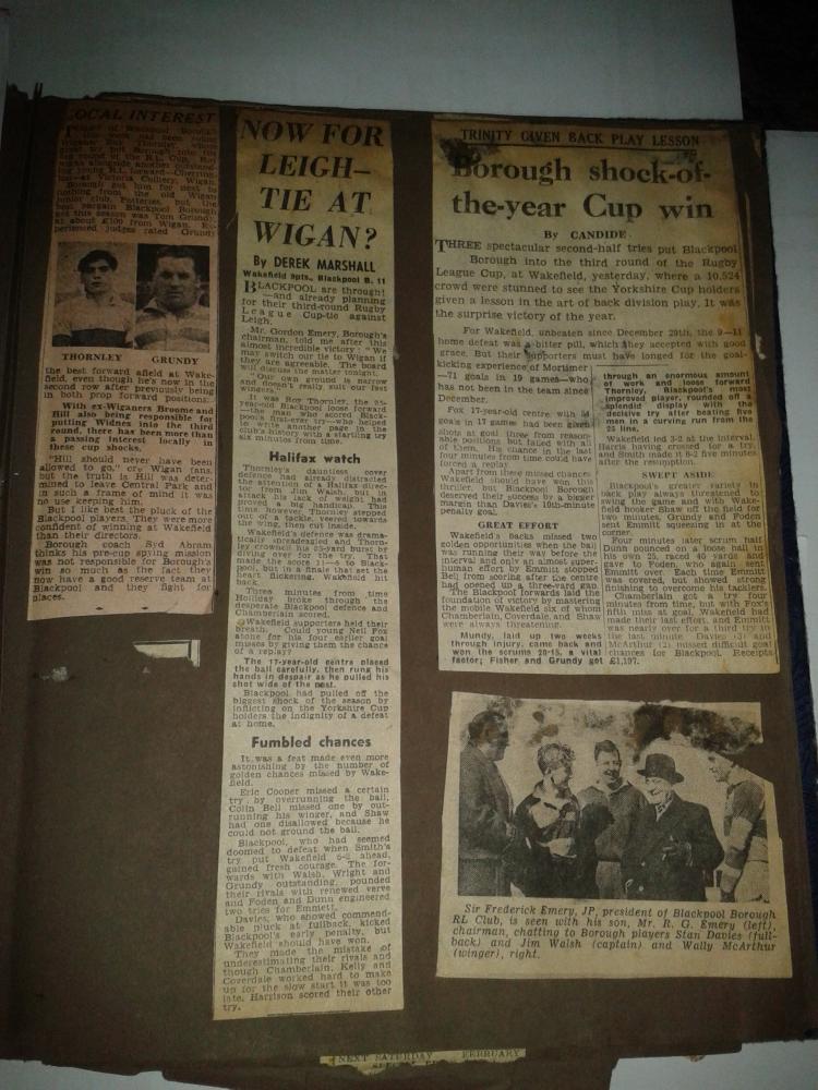 Blackpool Borough RLFC Giant Killers! Blackpool Borough RLFC Giant Killers!