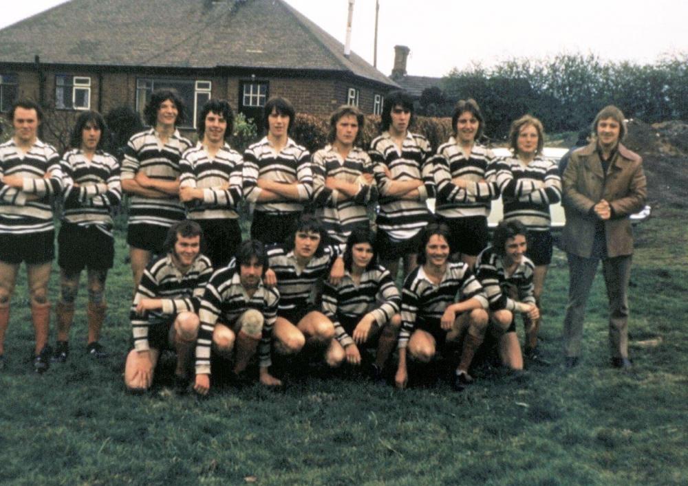 Wigan  RUFC Colts pictured at Orrell 1973-4