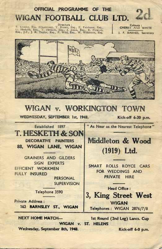 Wigan Rugby Programme1