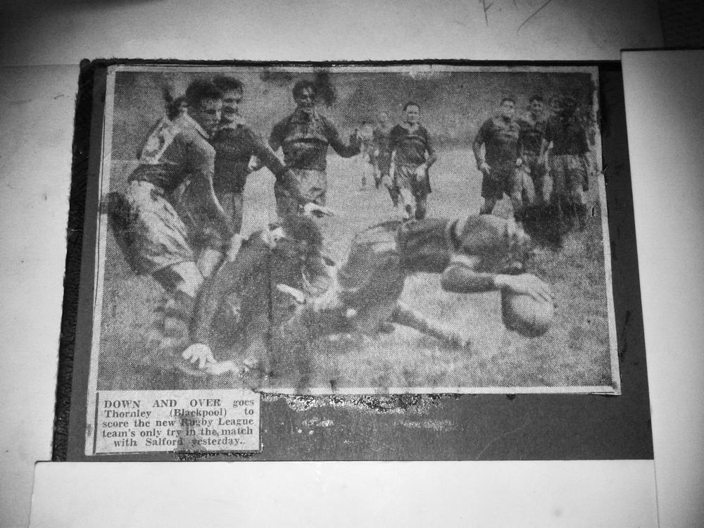 Blackpool Borough's RLFC First Try 1954. Blackpool Borough's RLFC First Try 1954.