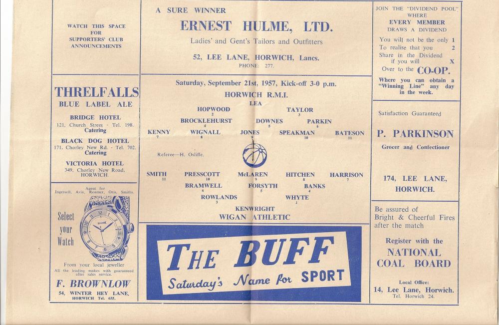 Horwch RMI vs Latics