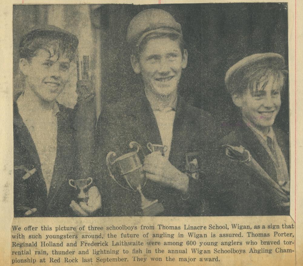 Schoolboys fishing match 1960