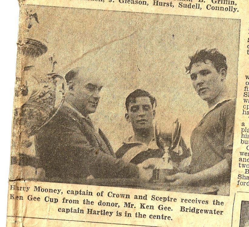 Receiving the Ken Gee cup