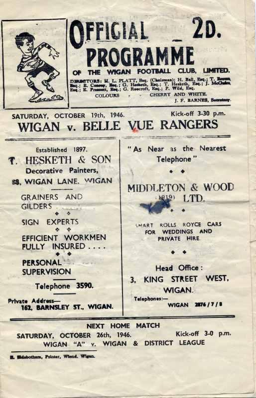 Wigan Rugby Programme2