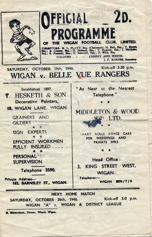 Wigan Rugby Programme2 Wigan Rugby Programme2