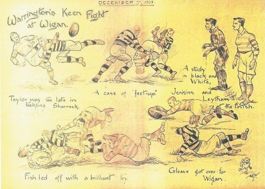 Wigan v Warrington 1908