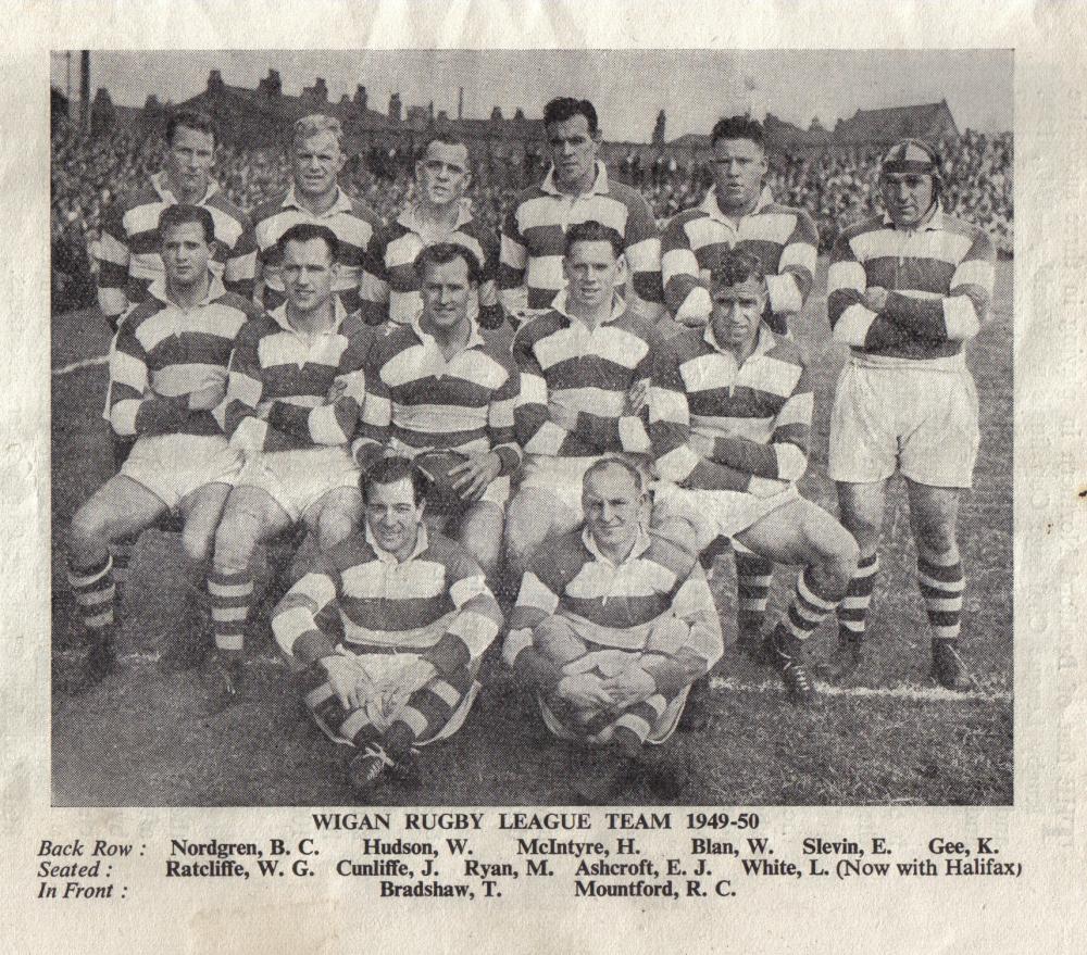 Wigan Rugby League Team 1949 - 50