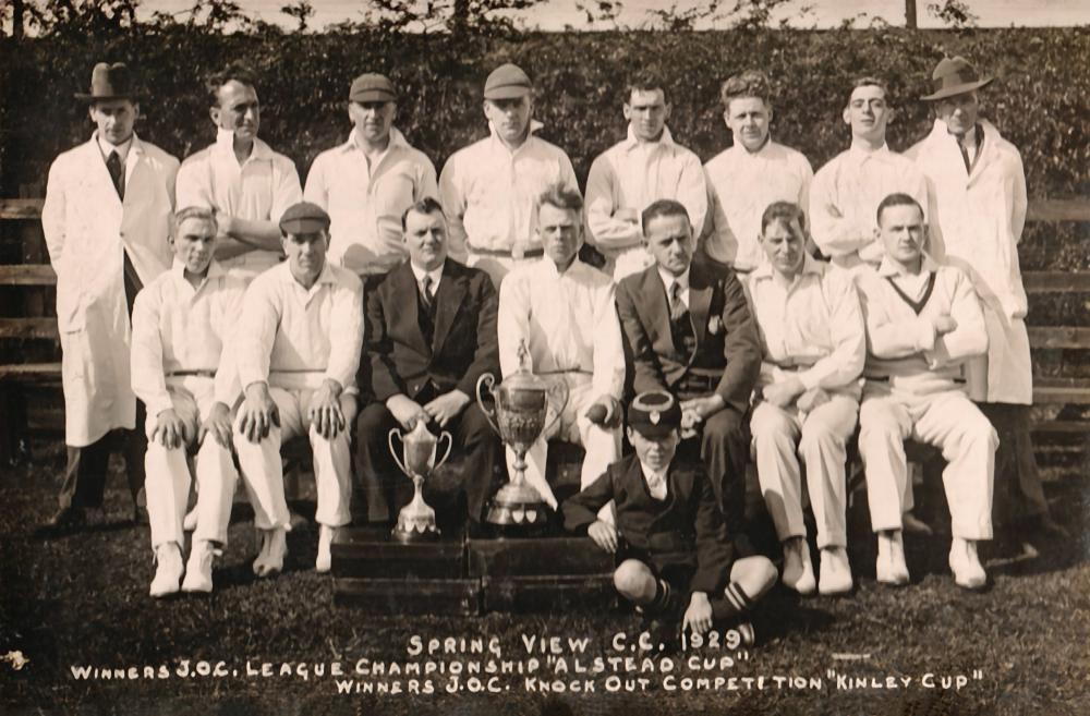 Spring View Cricket Club Team Photo 1929 Spring View Cricket Club Team Photo 1929