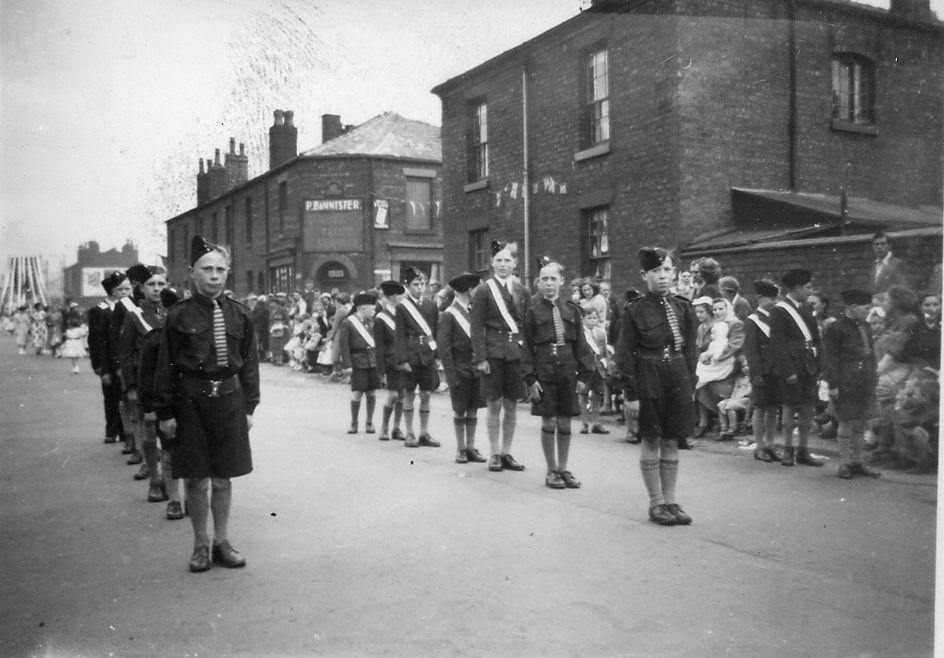 Annual Walking Day of St Andrew's Company in Woodhouse Lane. Annual Walking Day of St Andrew's Company in Woodhouse Lane.