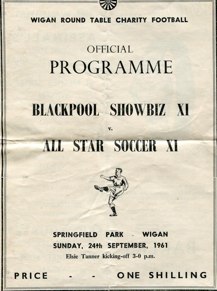 Showbiz 11 v All star soccer 11 1961