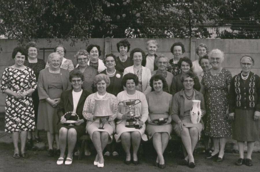 St Benedict's RC Church congregation, c1950s. St Benedict's RC Church congregation, c1950s.