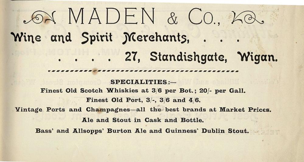 MADEN & Co. Advert 1903 MADEN & Co. Advert 1903