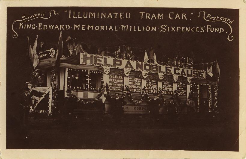 Illuminated tram