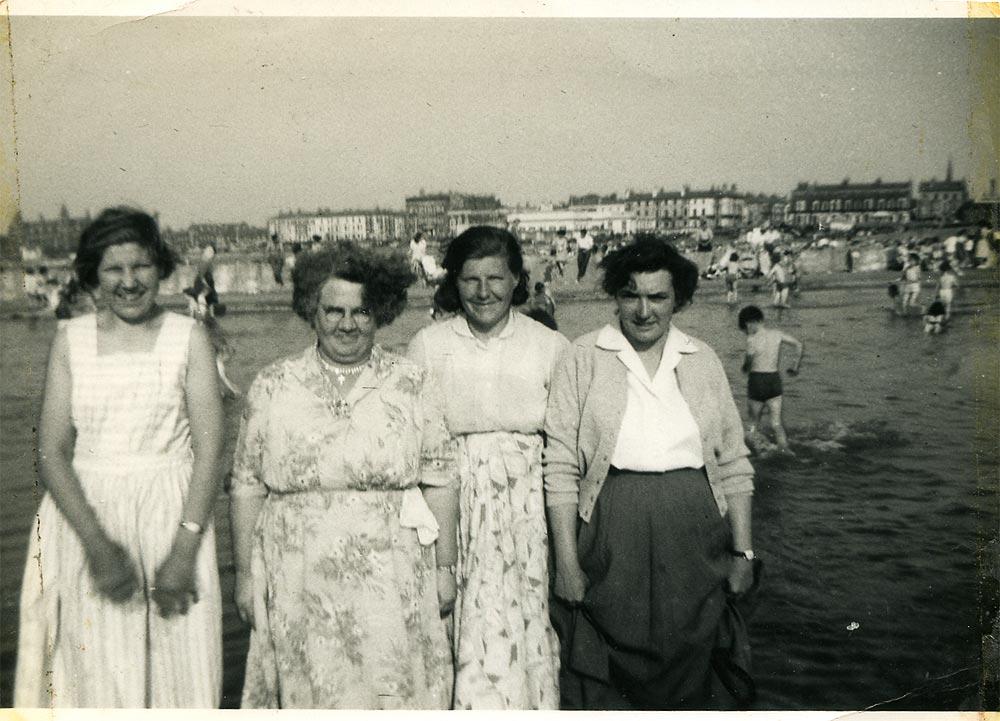 Marion Kelly on holiday in Blackpool, 1950s Marion Kelly on holiday in Blackpool, 1950s