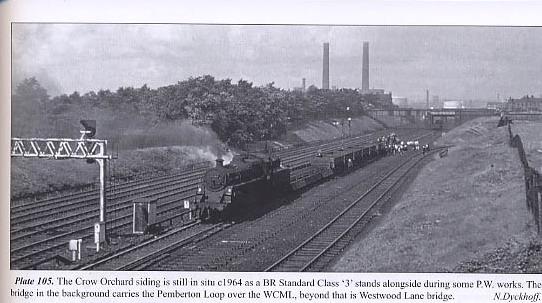 Crow Orchard Sidings Pemberton c1964 Crow Orchard Sidings Pemberton c1964