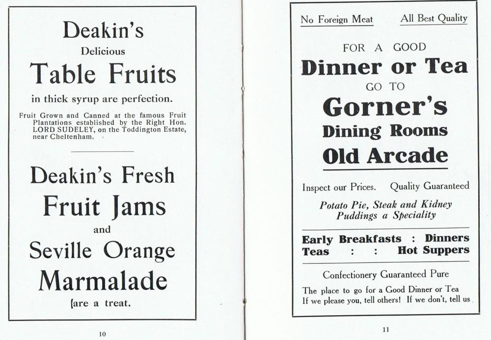 Deakin's & Gorner,s 1914 Deakin's & Gorner,s 1914