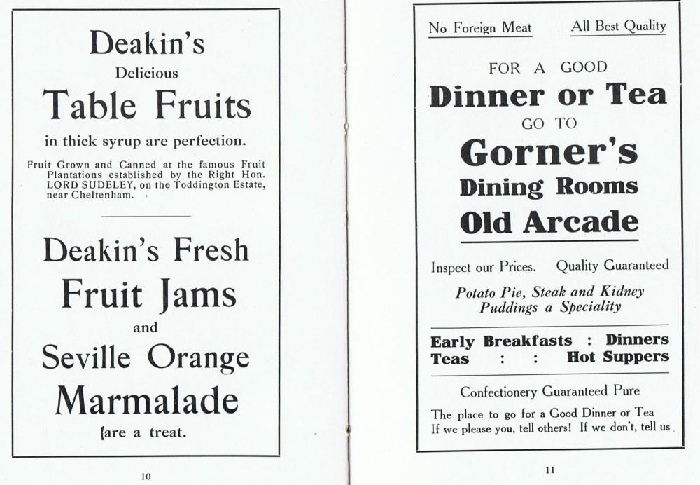 Deakin's & Gorner,s 1914