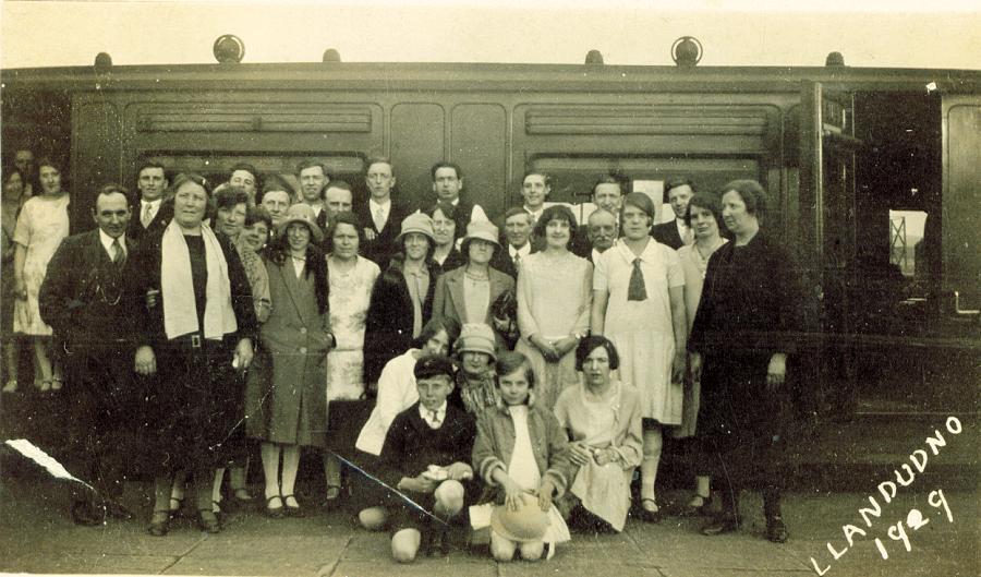 Trip to Llandudno, 1929. Trip to Llandudno, 1929.