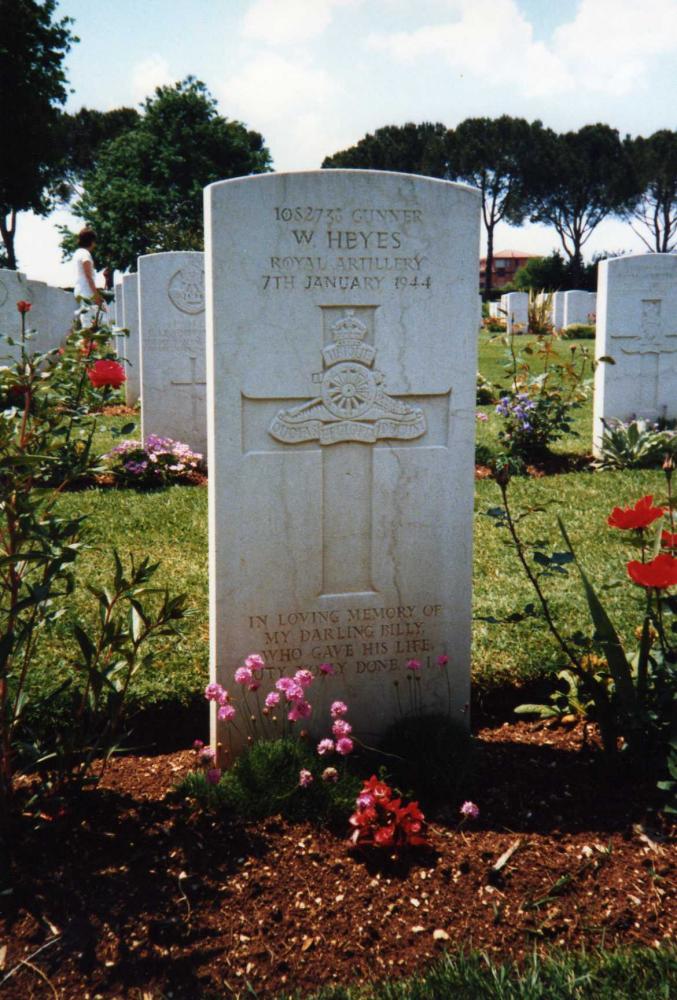 William Heyes War grave