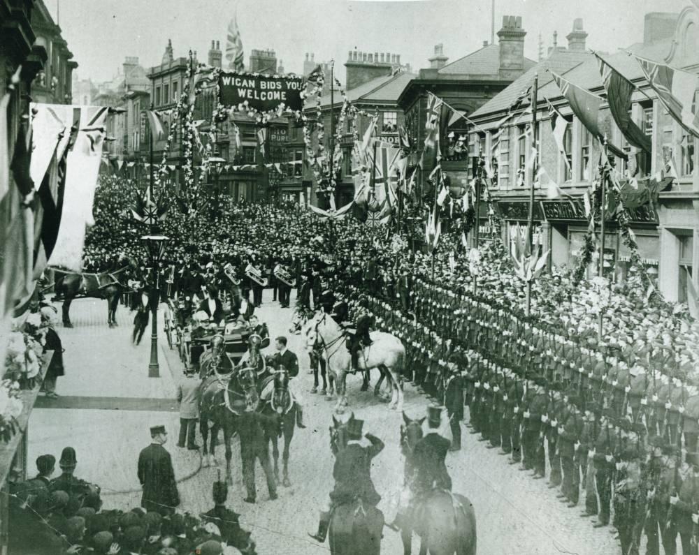 King Edward VII visits Wigan King Edward VII visits Wigan