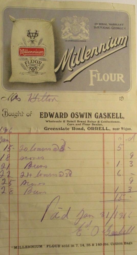 Invoice EDWIN OSWIN GASKELL Orrell Invoice EDWIN OSWIN GASKELL Orrell