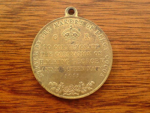 1911 Coronation Medal Elect Cocoa 1911 Coronation Medal Elect Cocoa