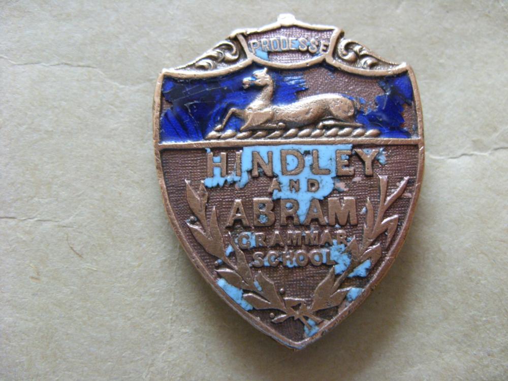 Hindley& Abram Grammar School Cap Badge.