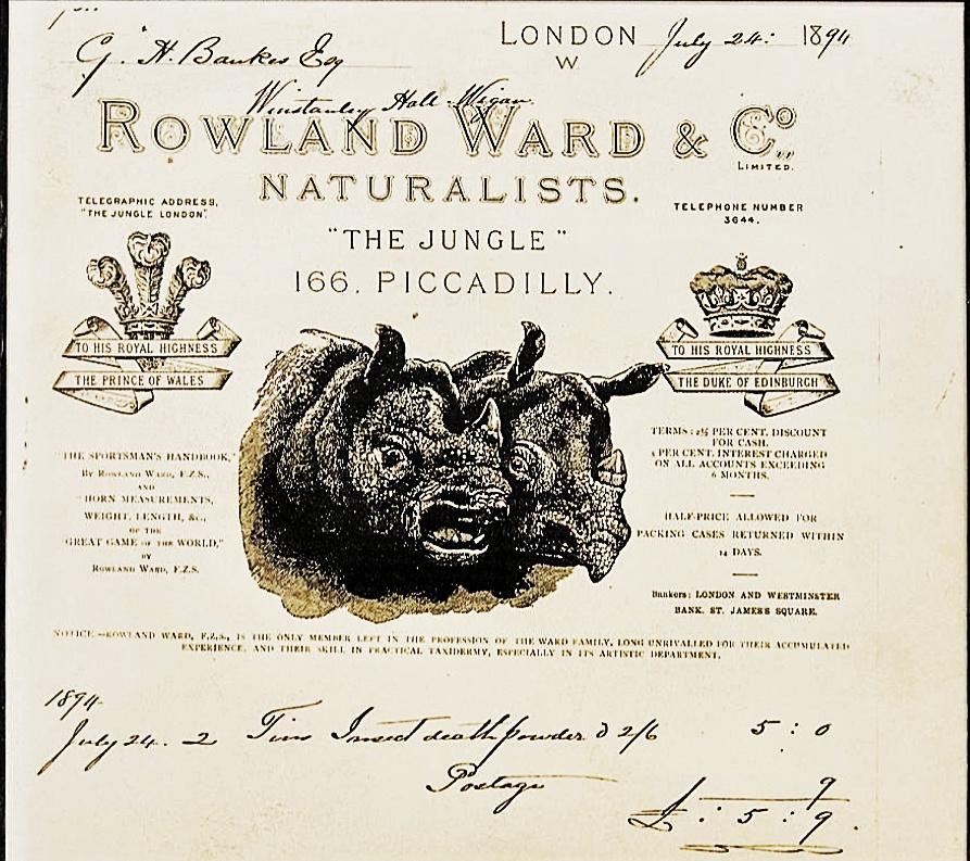 Bizarre Receipt for Squire Bankes of Winstanley Hall Bizarre Receipt for Squire Bankes of Winstanley Hall