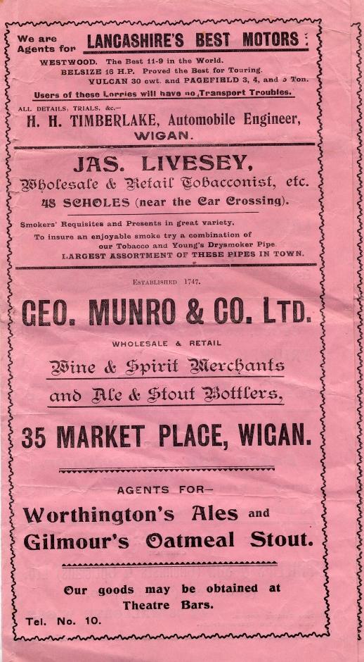 ROYAL COURT THEATRE 1922 PROGRAMME ROYAL COURT THEATRE 1922 PROGRAMME