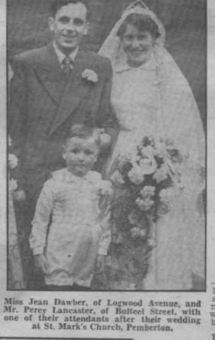 wedding photo from Evening Post 1954 wedding photo from Evening Post 1954