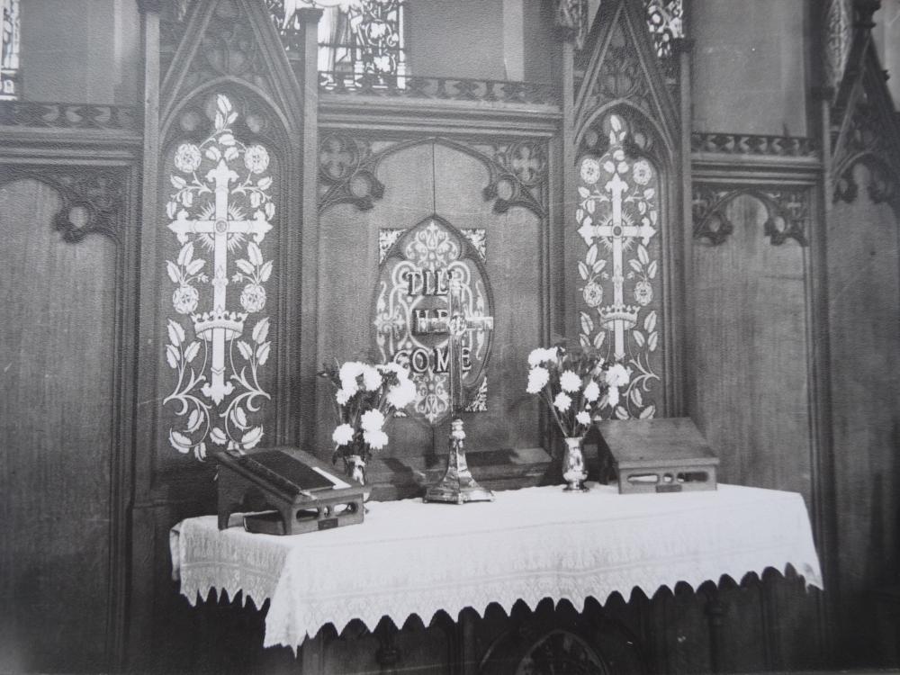 Communion Table, St Thomas' Church late 1950s Communion Table, St Thomas' Church late 1950s