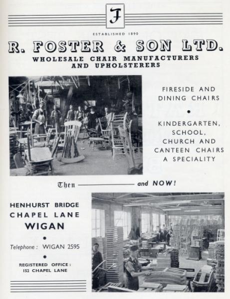 1950's advert R.Foster & Sons. 1950's advert R.Foster & Sons.