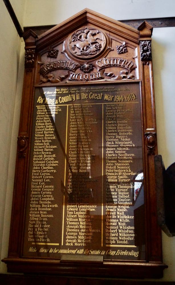 WW1 Memorial in St George's, Wigan WW1 Memorial in St George's, Wigan
